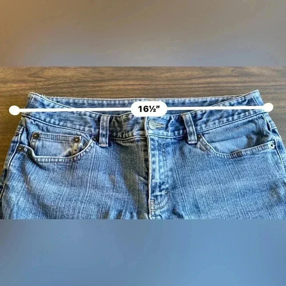 Distressed Ann Taylor Loft Jeans Size 6 Long Flare Leg - Picture 11 of 14